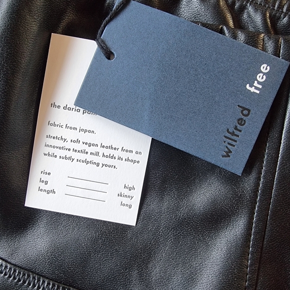 🆕️ Aritzia Wilfred Free Daria Vegan Leather High Waisted Leggings Pants Size M - Picture 7 of 11